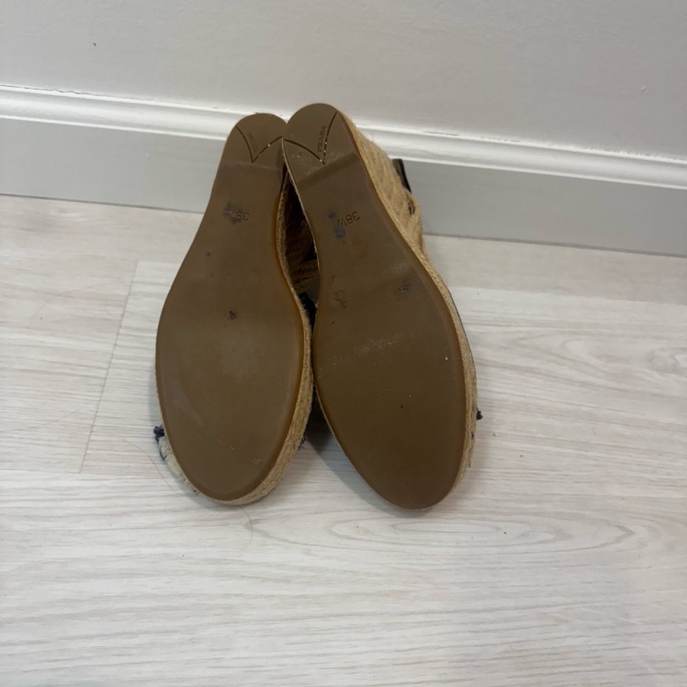 Prada Denim Espadrille Wedges - Picture 6 of 6
